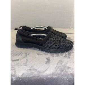 Skechers Shoes Sneakers Womens Sz 8.5 Black EzFlex 3.0 Slip On Casual Comfort